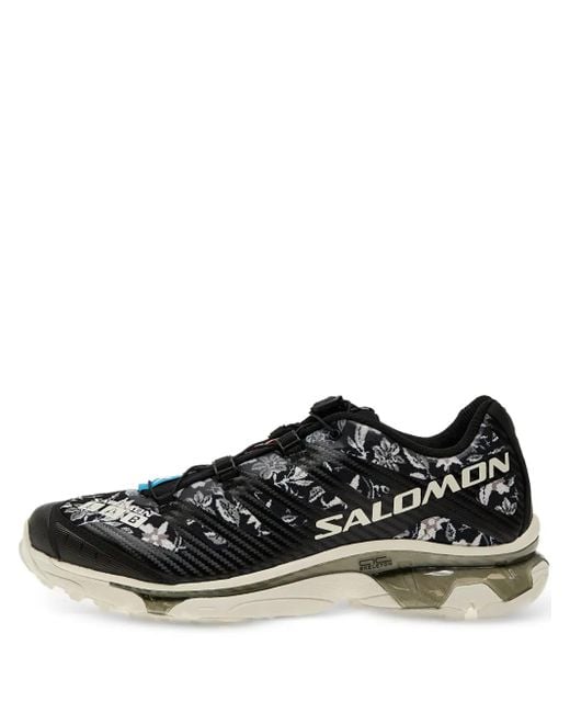 Salomon Black Advanced Xt-Needlepoint Floral-Print Sneakers for men