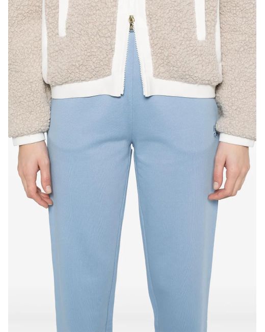 HUGO Blue Stacked-Logo Cotton Track Pants
