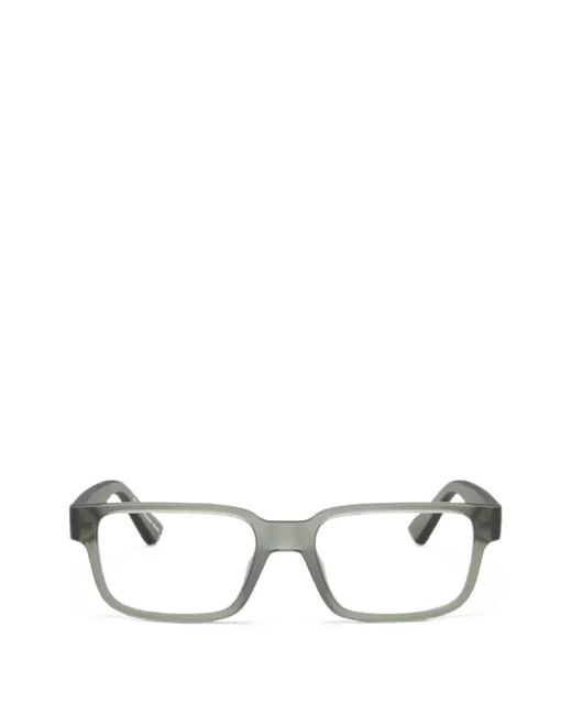 ARMANI EXCHANGE White Rectangle-Frame Glasses for men
