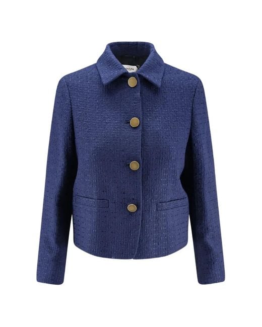 SAULINA Blue Aria Embroidered Jacket