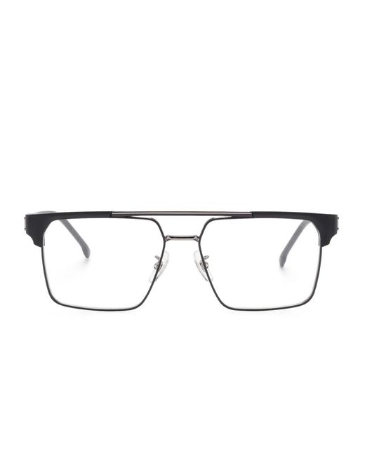 Carrera Black Pilot-Frame Glasses for men