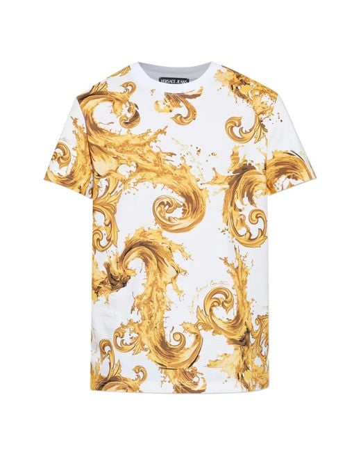 Versace Jeans Couture Metallic Pattern T-Shirt for men