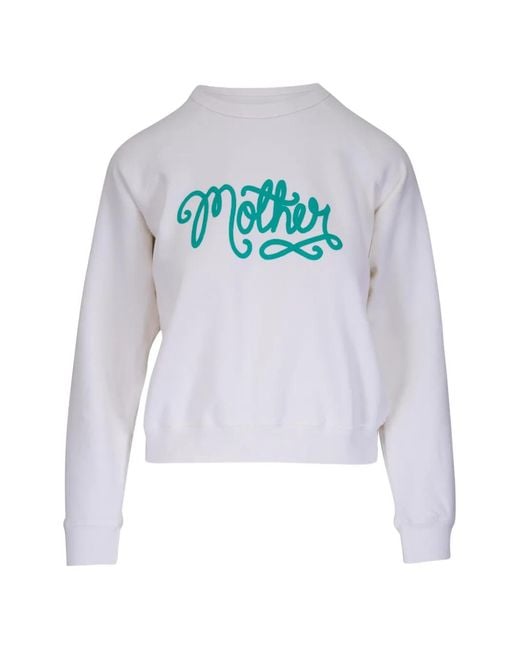 Mother White Sweat À Manches Raglan