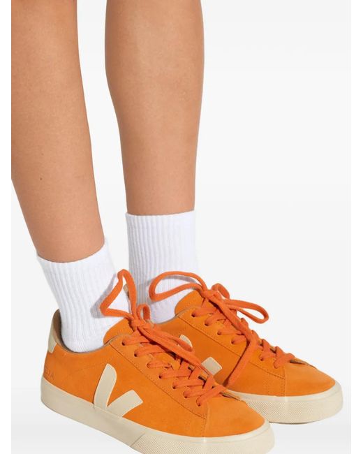 Veja Orange Campo Sneakers Mit Einsätzen