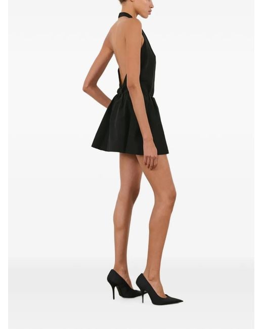 Wardrobe NYC Black Draped Halterneck Top