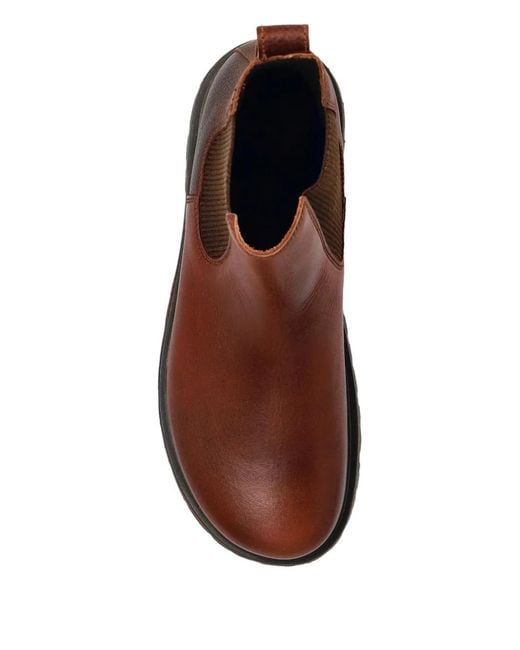 Birkenstock Brown Leather Chelsea Boots