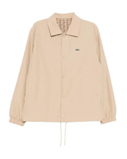 Lacoste Natural Logo-Embroidered Jacket for men