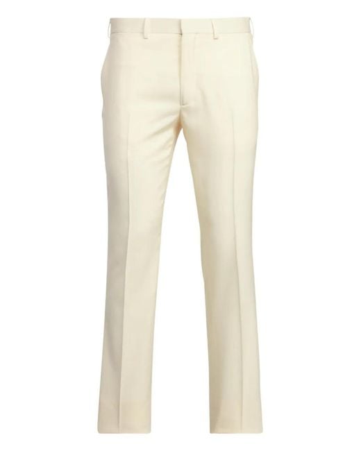 Ralph Lauren Natural Gregory Preased Crease Trousers for men