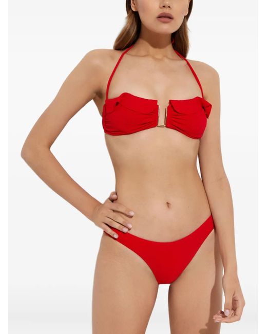 Melissa Odabash Red Maine Bikini Bottoms