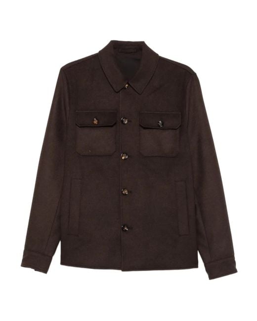 Chaqueta con cierre de botón KIRED de hombre de color Brown