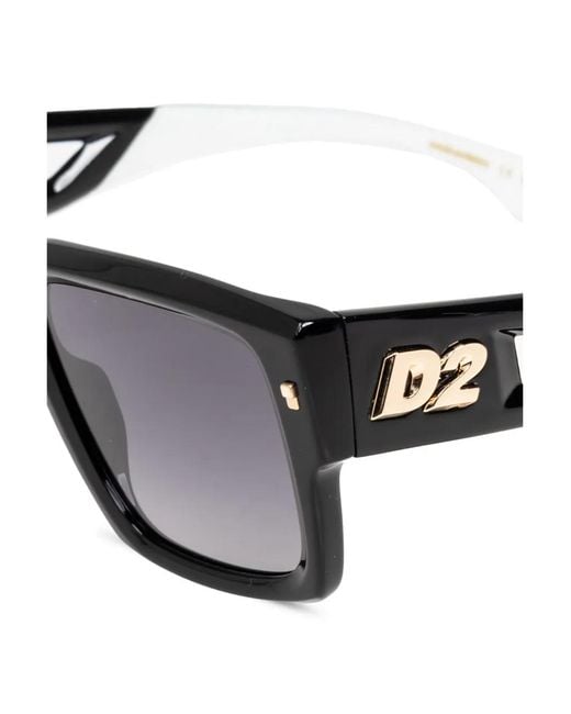 DSquared² Black Square-Frame Sunglasses for men