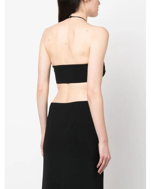 DSquared² Halterneck Bralette Top in het Black