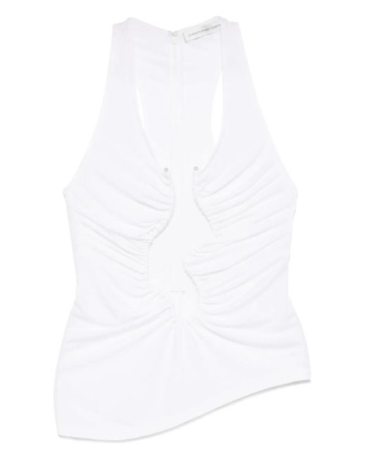 Christopher Esber Salacia シャーリング タンクトップ White