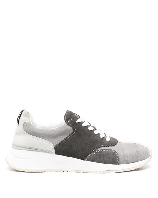 Thom Browne White Sprinter Suede Sneakers