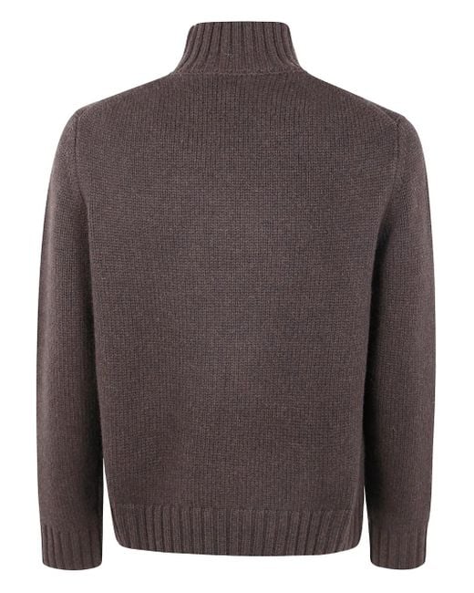 Studio Nicholson Gray Loris High-Neck Sweater