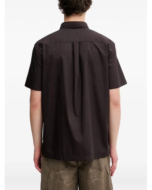 Lacoste Hemd Mit Logo-Patch in Black für Herren