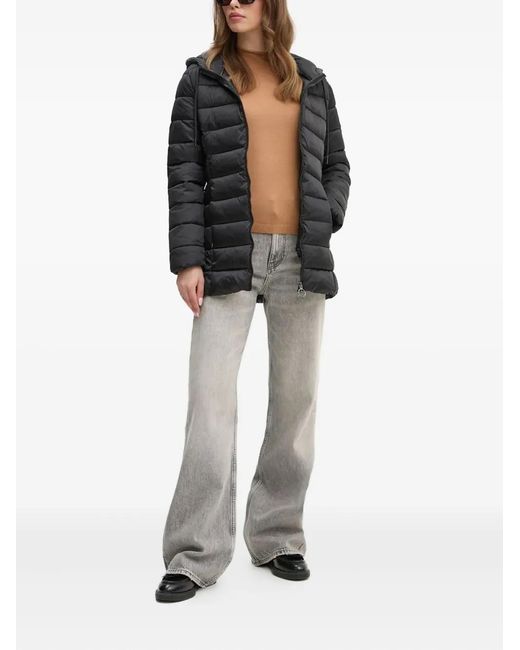 Sisley Black Hooded Zip Jacket