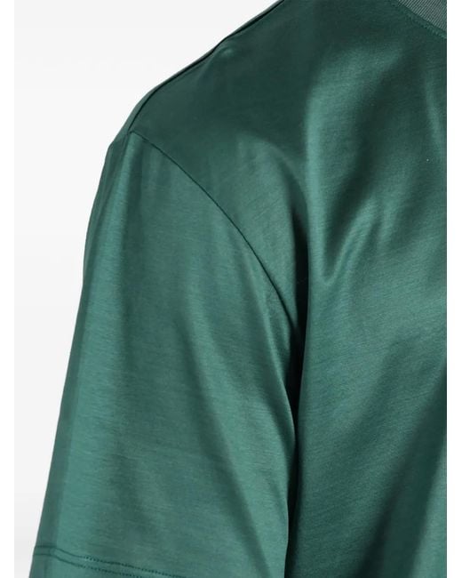 TOKYO JAMES Green Crew-Neck Short-Sleeve T-Shirt for men