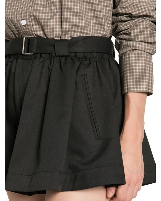 Sea Black Short Angelina À Taille Ceinturée