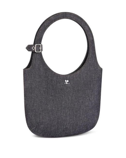 Courreges Gray Holy Denim Tote Bag