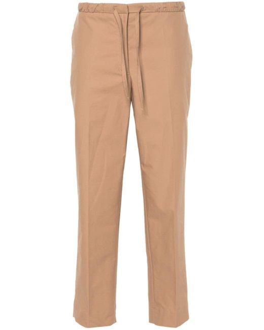 Jil Sander Natural Tapered Cropped Trousers