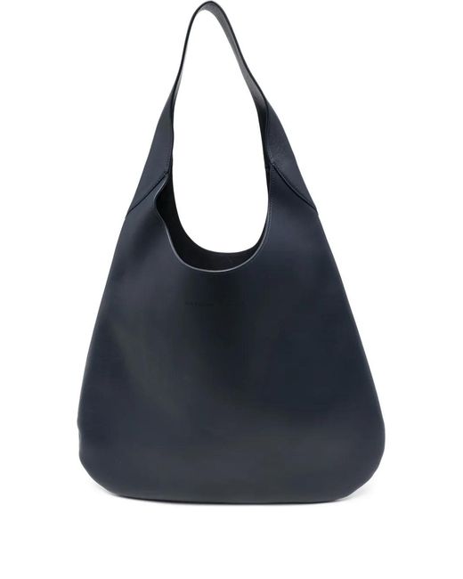 Carven Blue Tommaso Leather Shoulder Bag