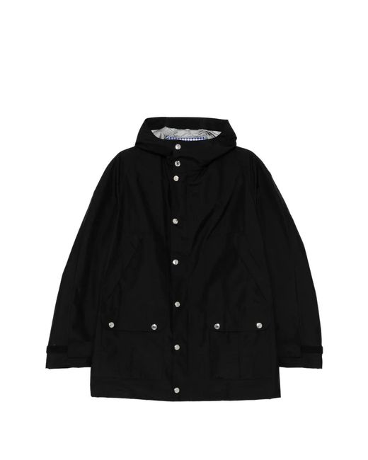 Junya Watanabe Black Hooded Lightweight Jacket for men