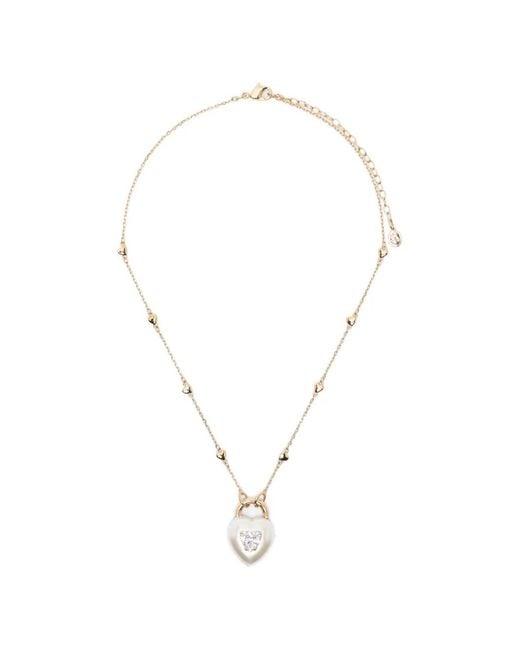 Swarovski White Heart-Pendant Necklace