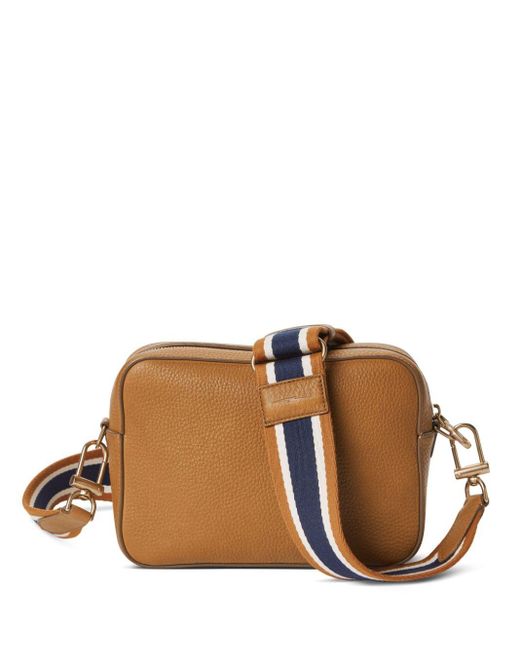 Shinola Camera Logodebossed Crossbody Bag in Brown Lyst