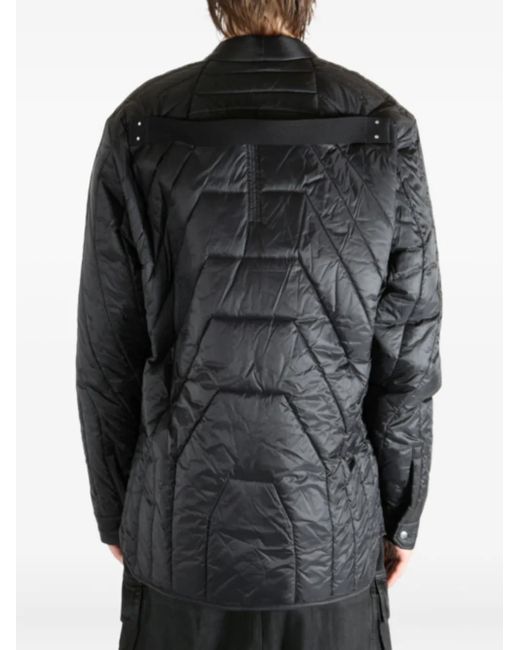 Rick Owens Black Quilted Panelled Jacket for men