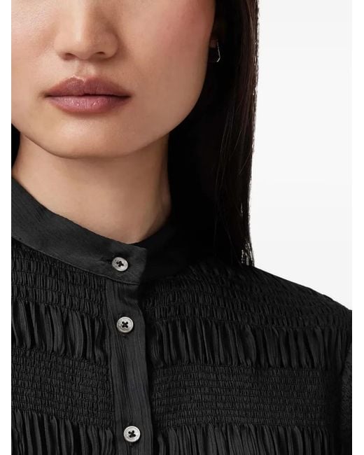 AllSaints ラッフル ミニドレス Black