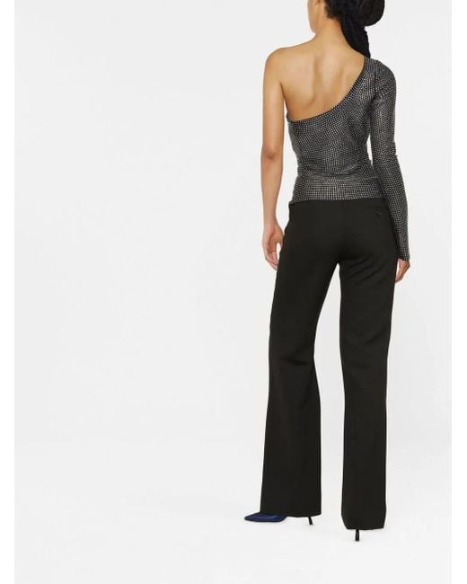 Top con aplique de cristal GIUSEPPE DI MORABITO de color Black