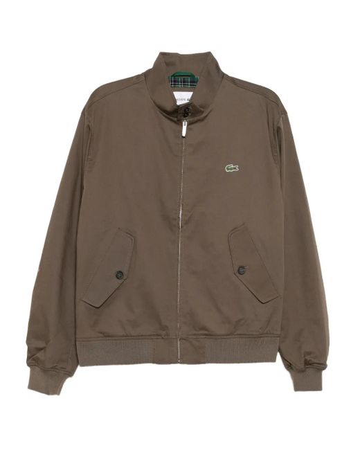 Lacoste Brown Logo-embroidered Jacket for men
