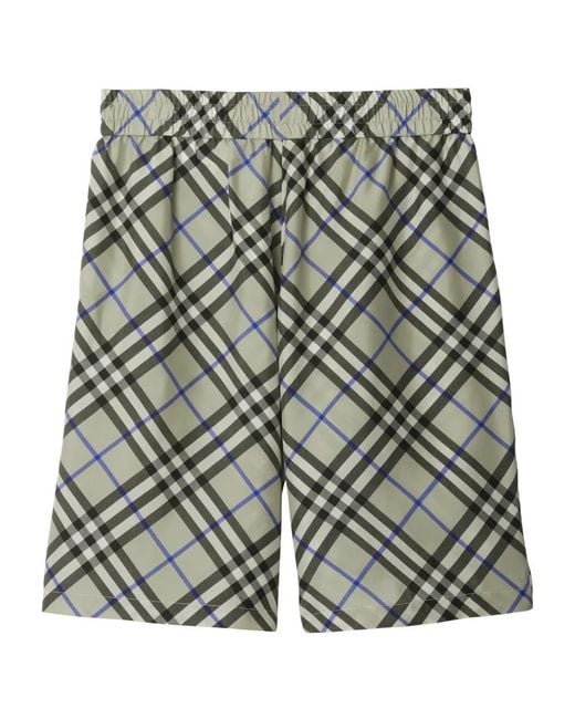 Bermudas Nova Check Burberry de hombre de color Gray