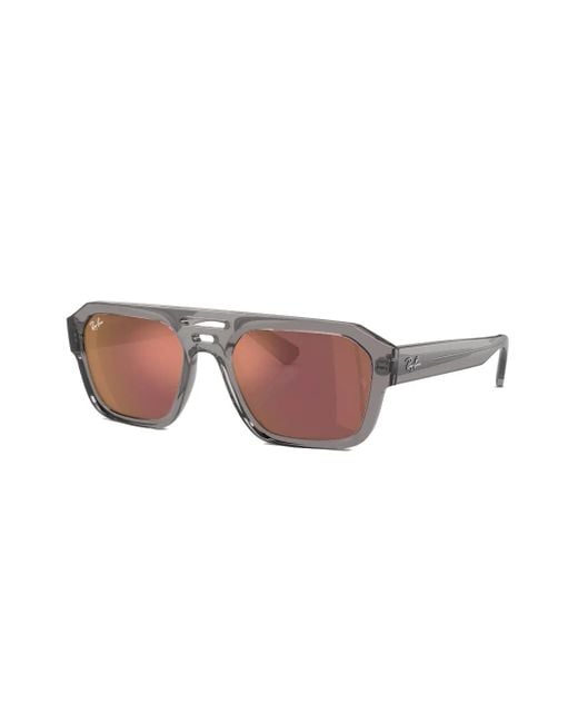 Ray-Ban Pink Corrigan Geometric-Frame Sunglasses