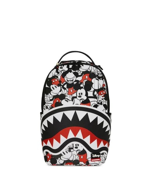 Sprayground White X Disney Mickey Crammed Backpack for men