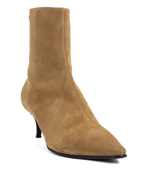 Vicini Brown Pointed-Toe Suede Boots