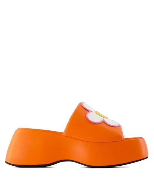 CAREL PARIS Flower ミュール Orange