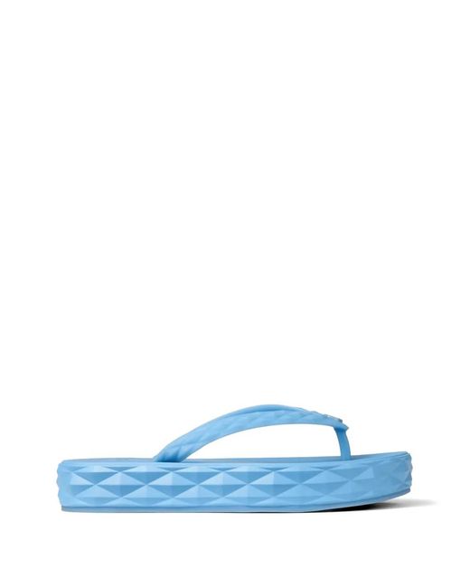Jimmy Choo Blue Diamond Flip Flops