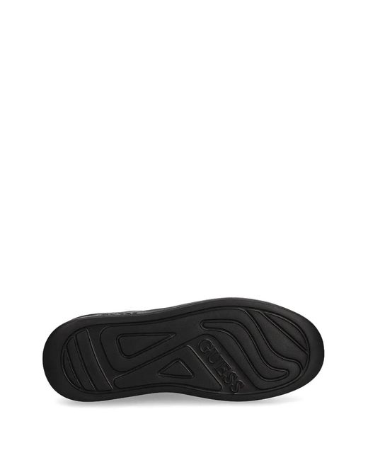 Guess Black Logo-Embossed Sneakers