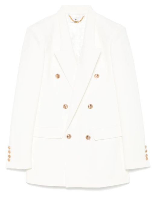Elisabetta Franchi クレープ ジャケット White