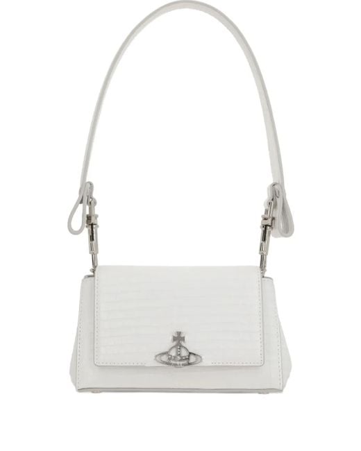 Borsa A Spalla Hazel di Vivienne Westwood in White