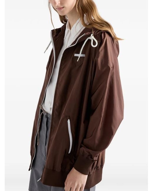 Prada Brown Lightweight Re-Nylon Raincoat