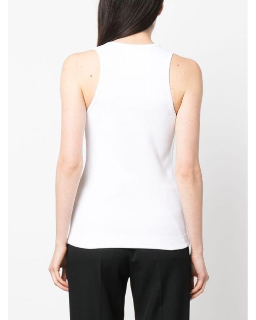 Haut sans manches à plaque logo 4G Givenchy en coloris White