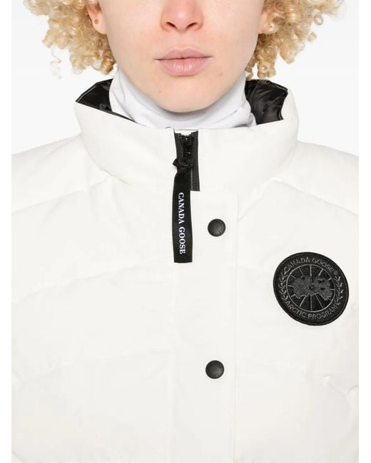 Canada Goose White Freestyle Gilet