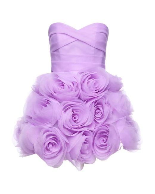 Abito Corto Senza Spalline di Ana Radu in Purple