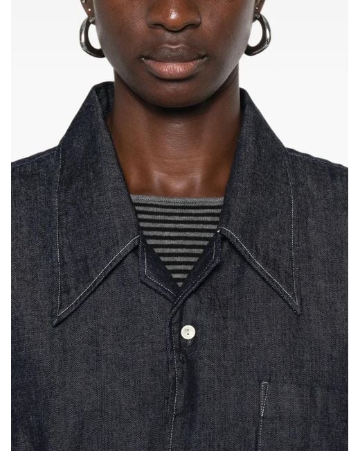 Kuro Denim Overhemd in het Black