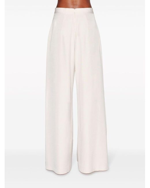 Pantalones anchos de talle alto Rosetta Getty de color White
