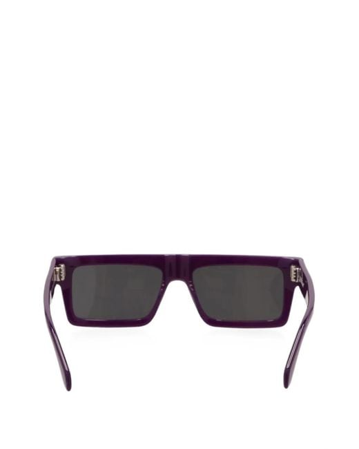Off-White c/o Virgil Abloh Purple Rectangle-Frame Sunglasses