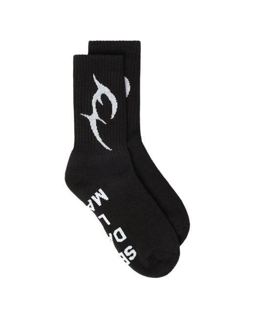 THUG CLUB Black Basic Socks for men